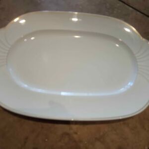 Villeroy & Boch Arco Gold Mettlach Oval Platter 15" x 10"
